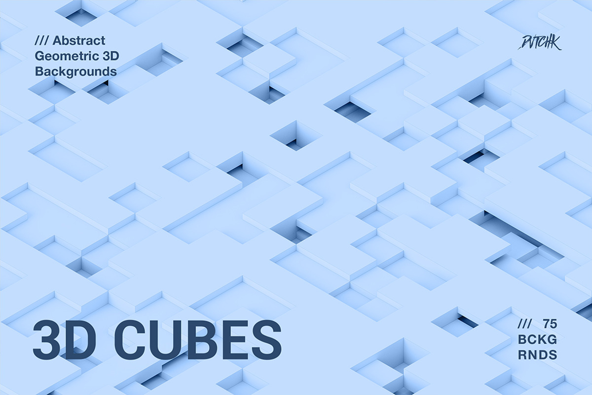 3D Cubes | Geometric Backgrounds, a Background Graphic by dvtchk (Photo 4 of 9)