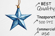 Christmas Crystal Star Clipart, an Illustration by CrexoraLab (Thumbnail 3 of 4)