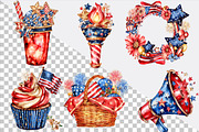 4th of July Patriotic Png Clipart Bu, an Illustration by SVGArt (Thumbnail 2 of 9)
