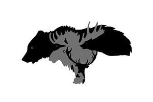 Silhouettes of animals symbol of the, an Animal Illustration by Nenahliadava Design