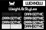 Dark Gothic font, a Blackletter Font by weknow (Thumbnail 7 of 8)