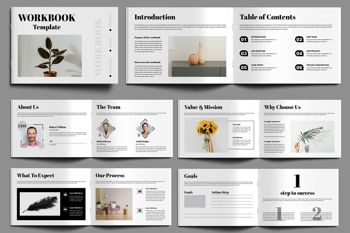 Workbook Template Layout, a Brochure Template by MightyDesign (Photo 1 of 9)