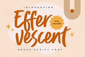 Effervescent – Quick Brush Font