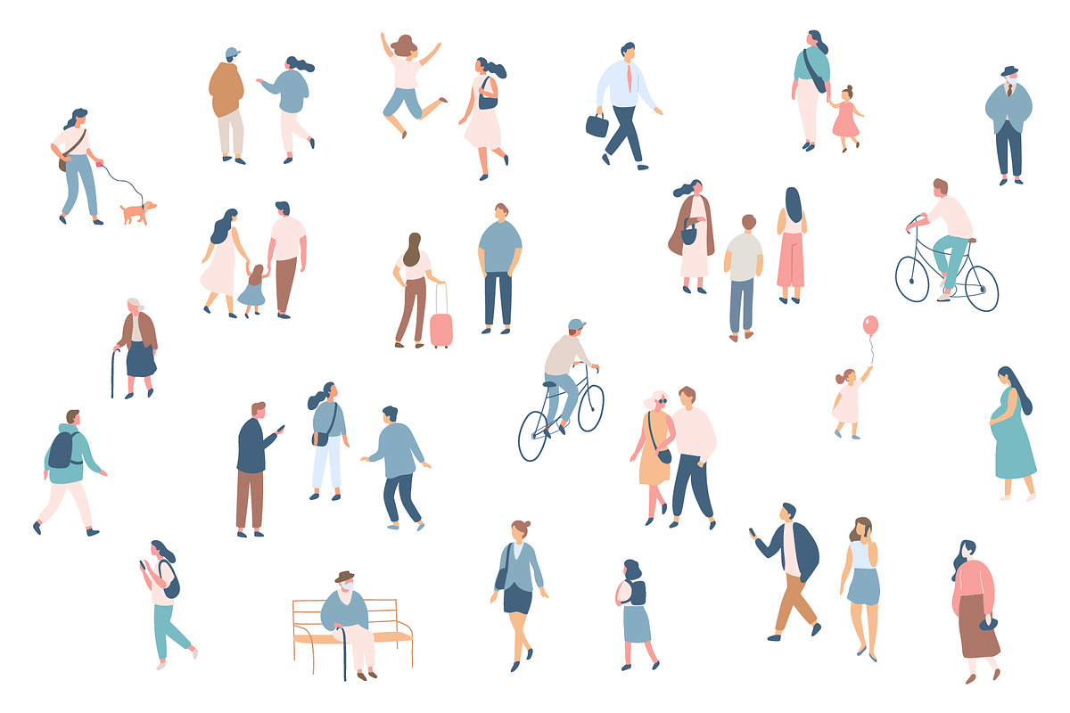 100+ People silhouette vector set, a Person Illustration by Vector_Art (Photo 8 of 12)