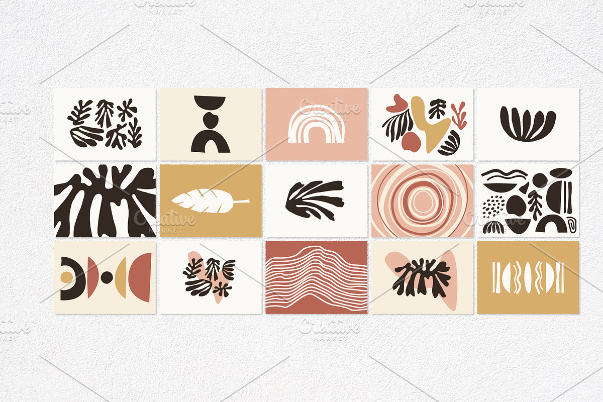 Boho Vector Art Print Elements, a Background Graphic by CojoMoxon (Photo 8 of 9)