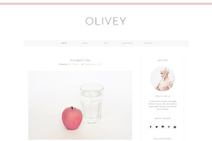 Blogger Template Responsive - OLIVEY