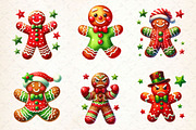 Funny Gingerbread Man Clipart PNG, a Work Illustration by Dream Creation (Thumbnail 3 of 5)