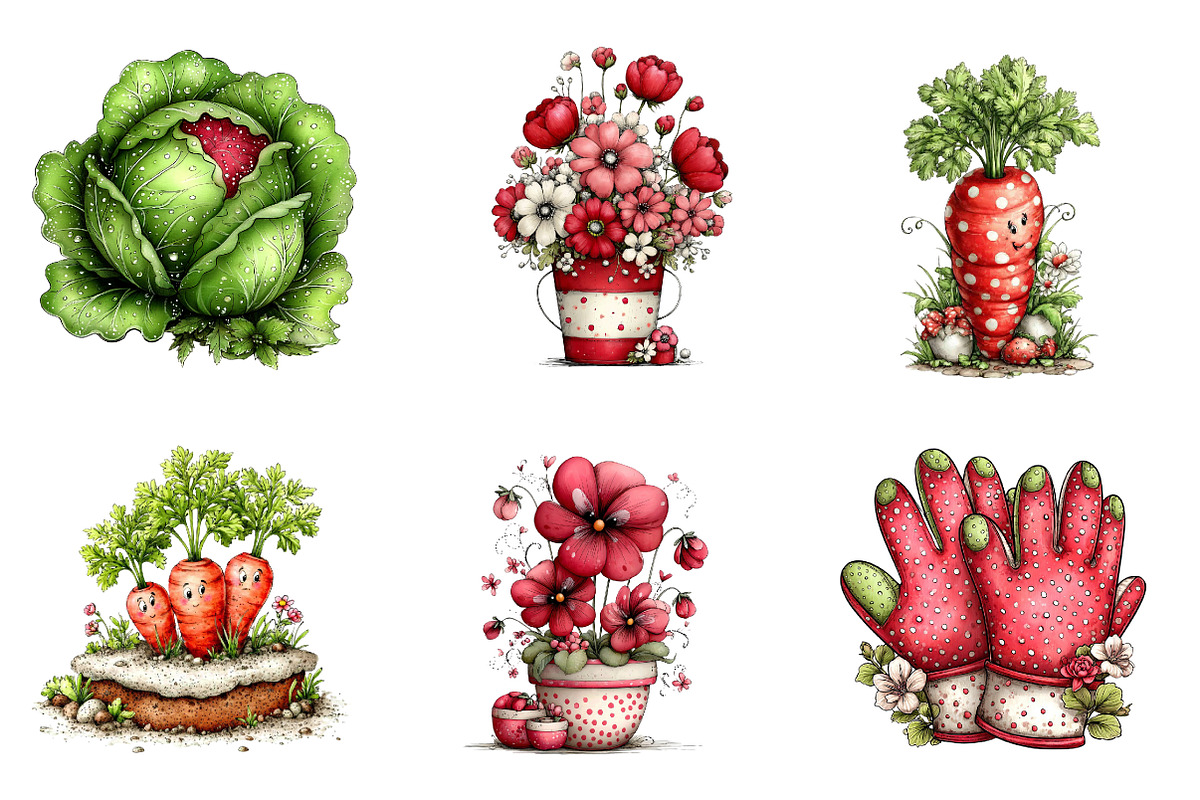 Watercolor Spring Clipart, an Illustration by CreationArt (Photo 7 of 7)