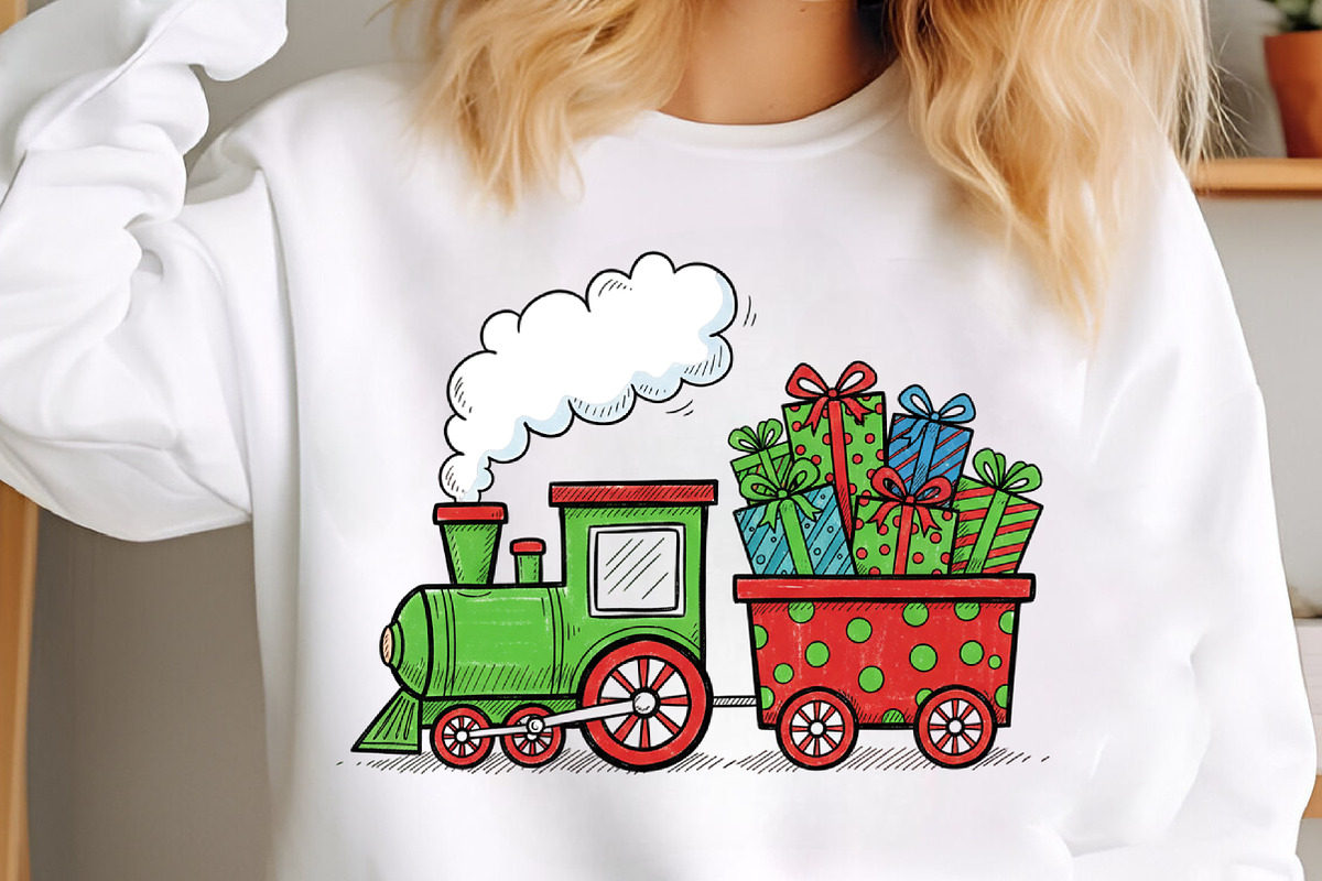Christmas Train with Presents PNG, an Illustration by Libby Wishes (Photo 4 of 6)