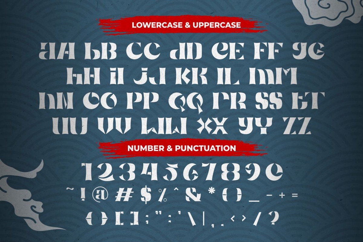 Raimei Hakke - Japan Style Logo Font, a Script Font by PutraCetol Studio (Photo 3 of 13)