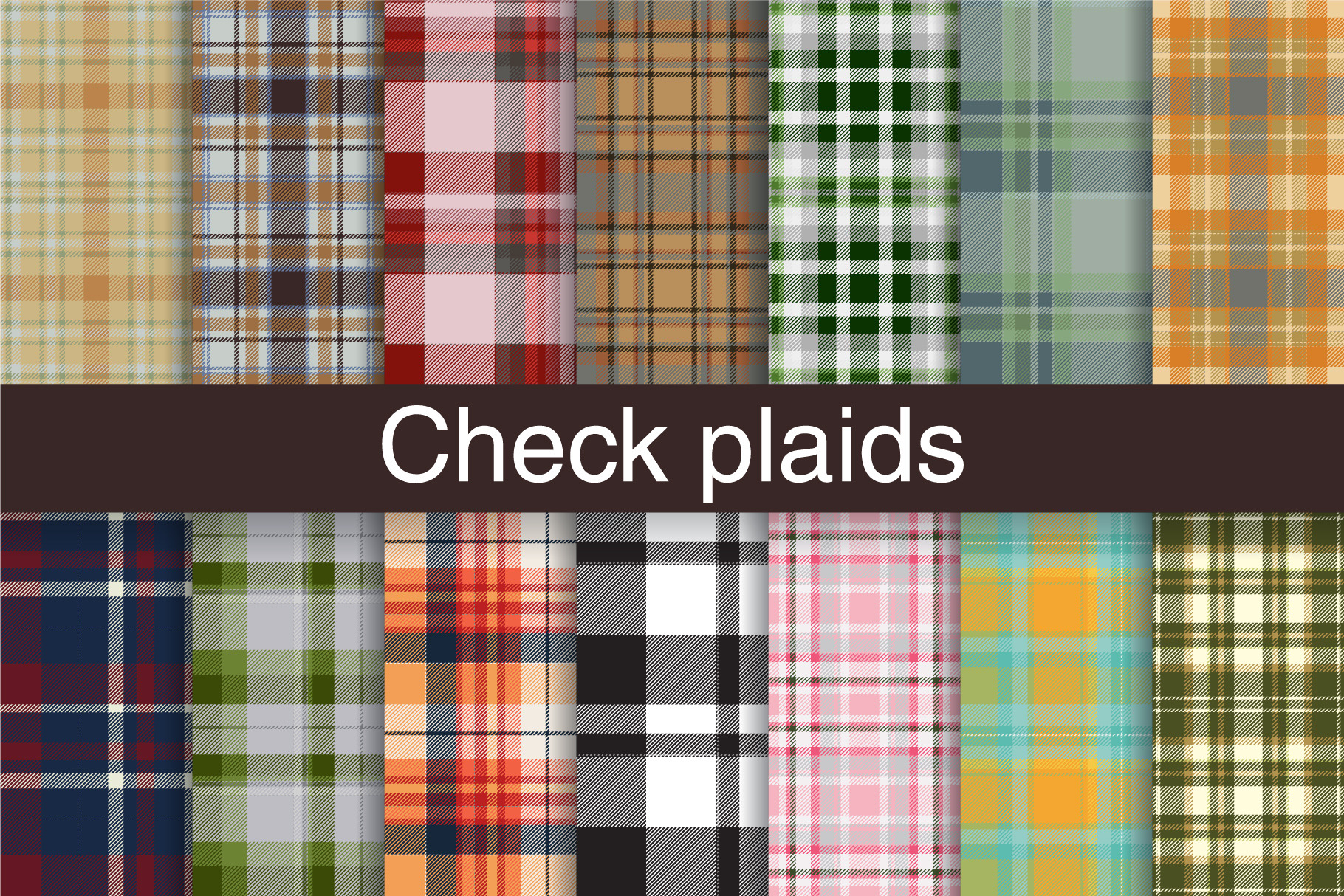#106 Check Pattern Plaid EPS + JPG, a Pattern Graphic by Plaid4You