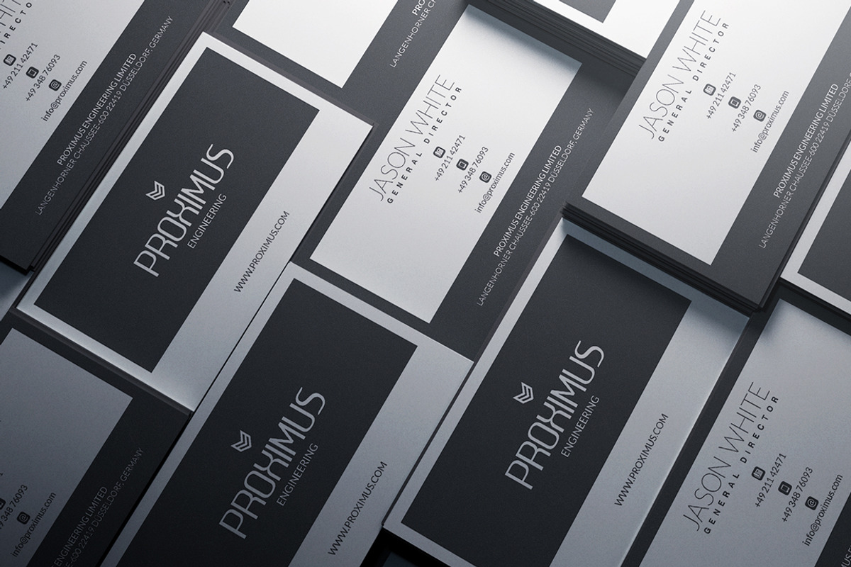 Elegant Grey Business Card, a Business Card Template by Marvel (Photo 4 of 5)