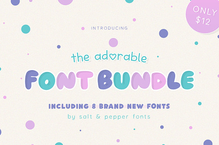 The Adorable Font Bundle