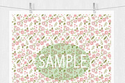 Digital Paper - Flower Patterns, a Pattern Graphic by Leska's Digitals (Thumbnail 4 of 6)