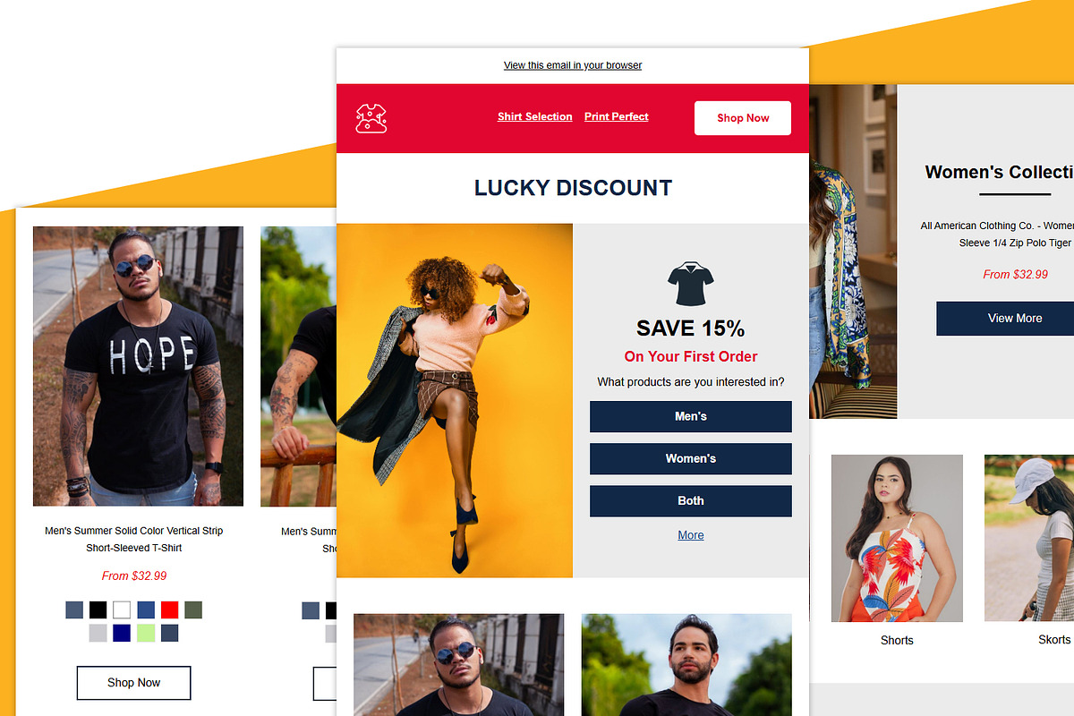 Mailchimp email template 009, an Email Template by QuickArtisan