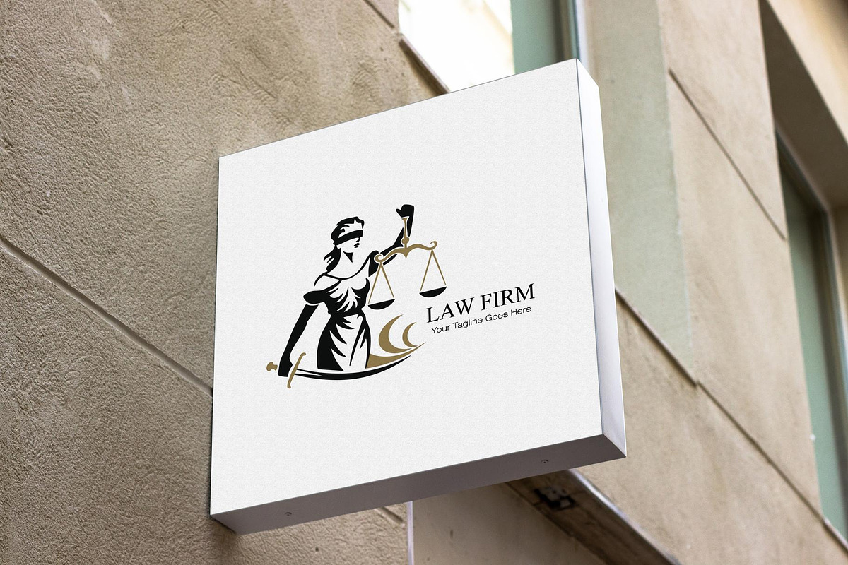Lady Justice Law Firm Logo Design, a Branding & Logo Template by YUDesignStore (Photo 2 of 9)
