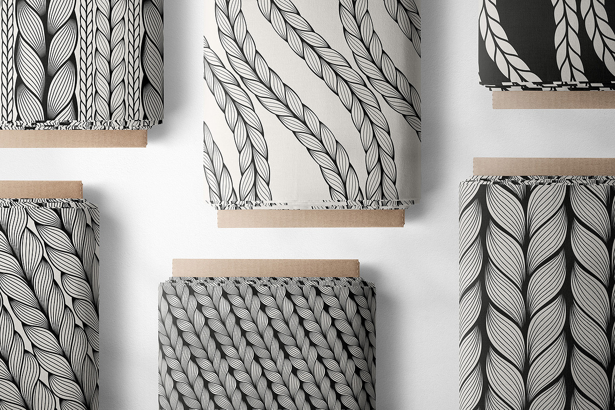 Braids. Seamless Pattern Set, a Pattern Graphic by Curly_Pat (Photo 2 of 7)