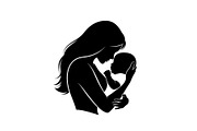 50 Mother and Baby Love Silhouette S, an Illustration by Designs_River (Thumbnail 43 of 51)