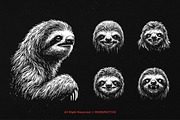 10 Bundle Dark Art Sloth Slow Jungle, an Illustration by Morspective (Thumbnail 5 of 7)