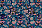 5 Seamless floral patterns, a Pattern Graphic by Sunny_Lion (Thumbnail 3 of 6)