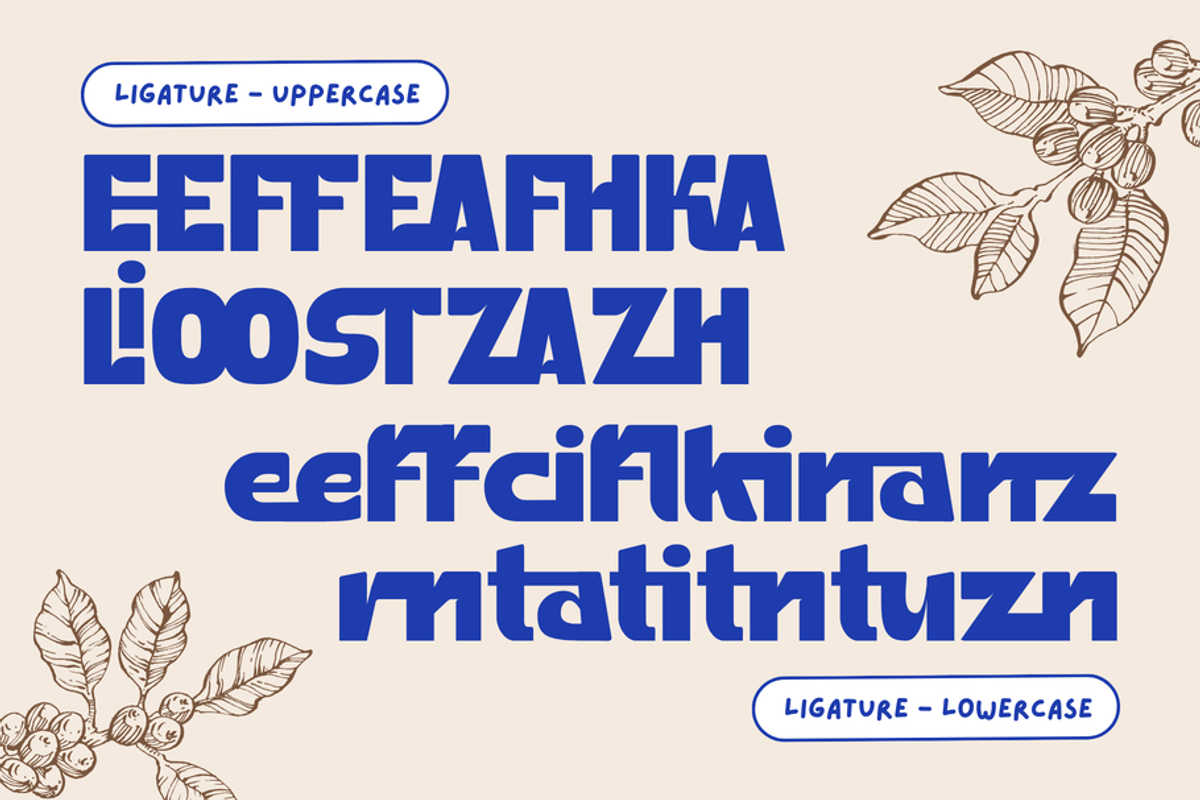 Katur Coffee - Bold Logo Food Font, a Sans Serif Font by Illushvara Design (Photo 9 of 13)