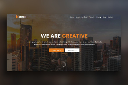 Business Landing Page Template, a Bootstrap Template by nandinigraphics