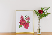 Viva Magenta Floral Watercolor 2023, a Decorative Illustration by Catch the Dream Art (Thumbnail 6 of 24)