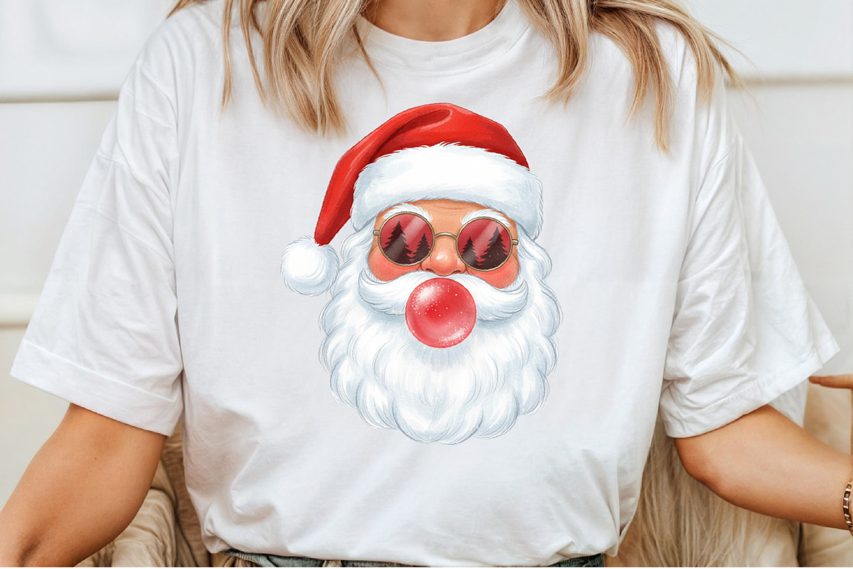 Santa Blowing Bubble Christmas PNG, an Illustration by Craft Nest (Photo 6 of 6)