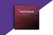Square Portfolio Brochure Template, a Brochure Template by RWstudio (Thumbnail 1 of 7)