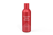 Red Cosmetic Bottle Mockup, a Product Mockup by graphypix (Thumbnail 1 of 4)