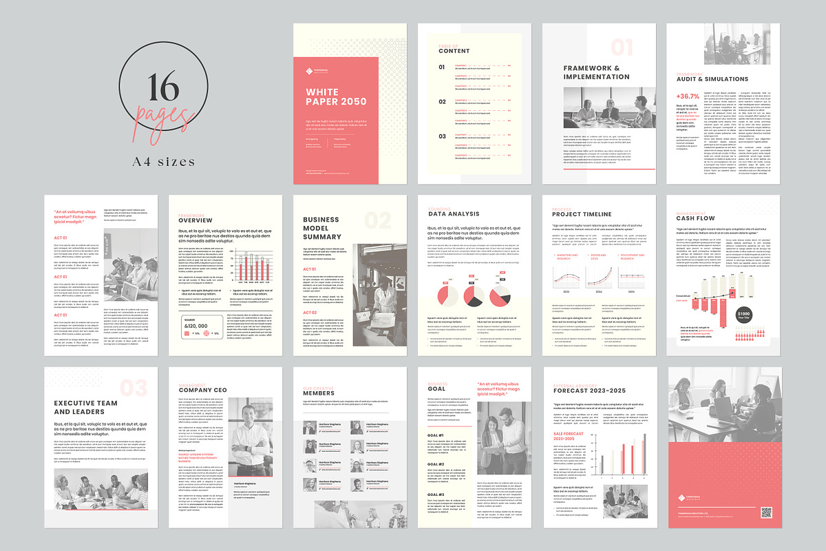 WhitePaper Template | Canva, Word, a Brochure Template by DesVert (Photo 3 of 6)
