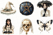Ivory Gothic Halloween Clipart, an Illustration by OK Design (Thumbnail 3 of 5)
