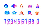Geometric shapes of triangles, an Icon by Vikpit (Thumbnail 2 of 6)
