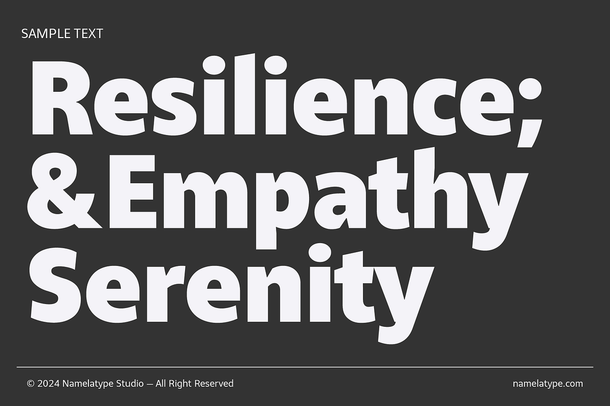 Qamari - Sans Serif Font Family, a Sans Serif Font by Namela Studio (Photo 5 of 8)