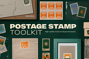Postage Stamp Toolkit, a Packaging Mockup by Mocku (Thumbnail 1 of 22)