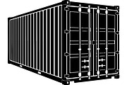 Shipping container silhouette, a Transportation Illustration by abu67222 (Thumbnail 9 of 13)