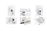 Dropper Bottles Mockup on a white, a Cups & Container Mockup by YuMyart (Thumbnail 4 of 5)