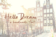 Hello Dream Handwritten Font, a Handwritten Font by Ash Avenue Designs (Thumbnail 1 of 5)