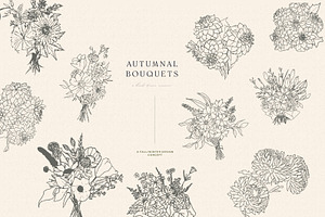 Autumn & Winter Flowers And Posters