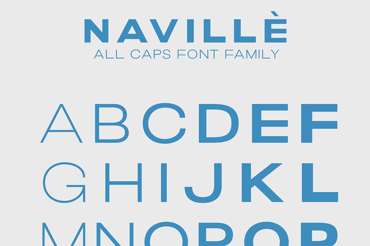 Navillè Family - 6 Fonts, a Sans Serif Font by Letterhend Studio (Photo 10 of 11)