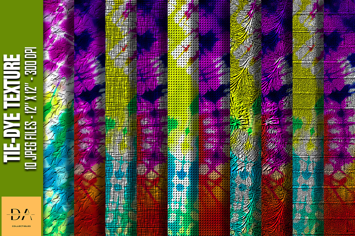 Tie-Dye Texture Digital Papers #79, a Texture Graphic by Digital Art Collectibles (Photo 1 of 5)
