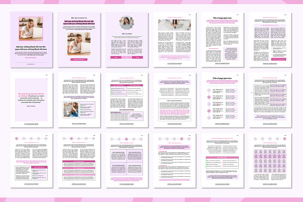 Google Docs Ebook Template, a Presentation Template by Our Polished Pages (Photo 2 of 7)