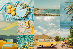 Summer Blues Yellow Pop