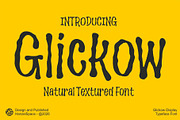 Glickow - Display Typeface Font, a Handwritten Font by HanzelSpace Studio (Thumbnail 1 of 10)