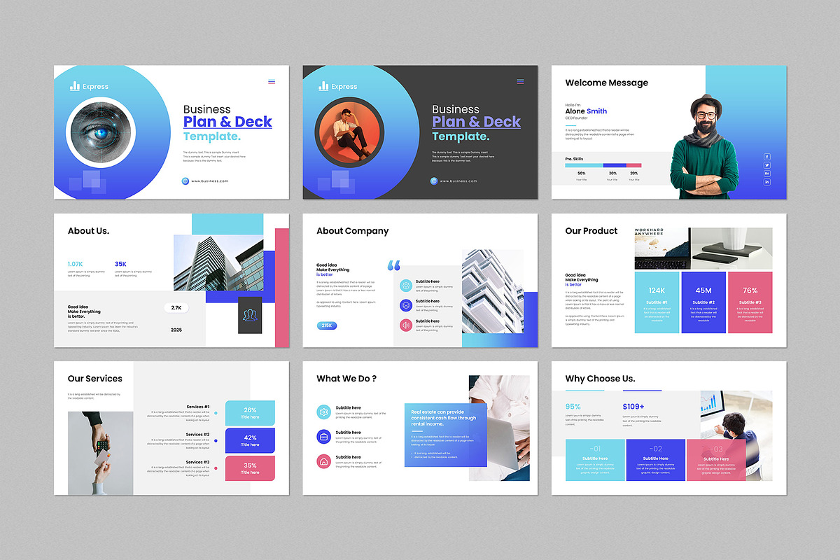 Business Plan & Deck - PowerPoint preview 3