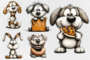Funny Cute Dog Clipart, an Animal Illustration by Rose Art (Thumbnail 3 of 5)