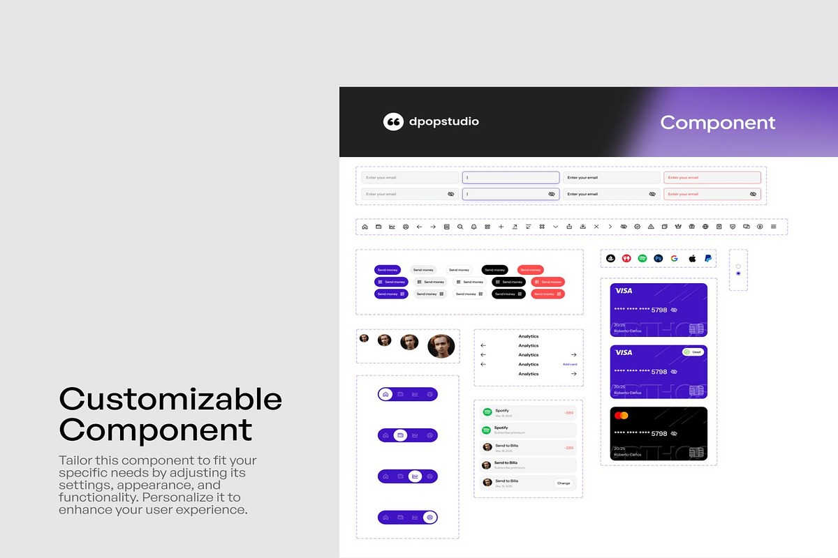 Doney - E-wallet Mobile App UI KIT, an UI Kit Template by Lumina_ui_ux202 (Photo 4 of 7)