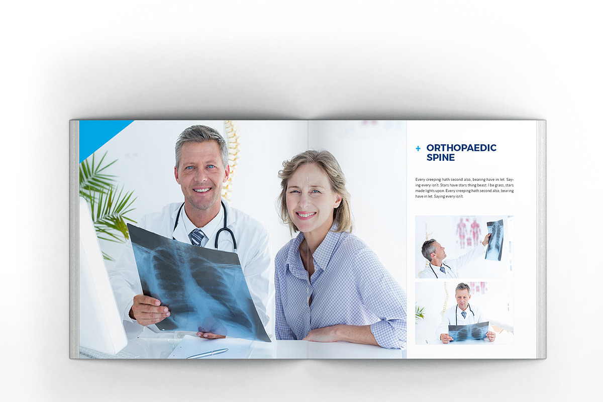 Medical & Hospital Square Brochure, a Brochure Template by Incools Stokie (Photo 8 of 12)