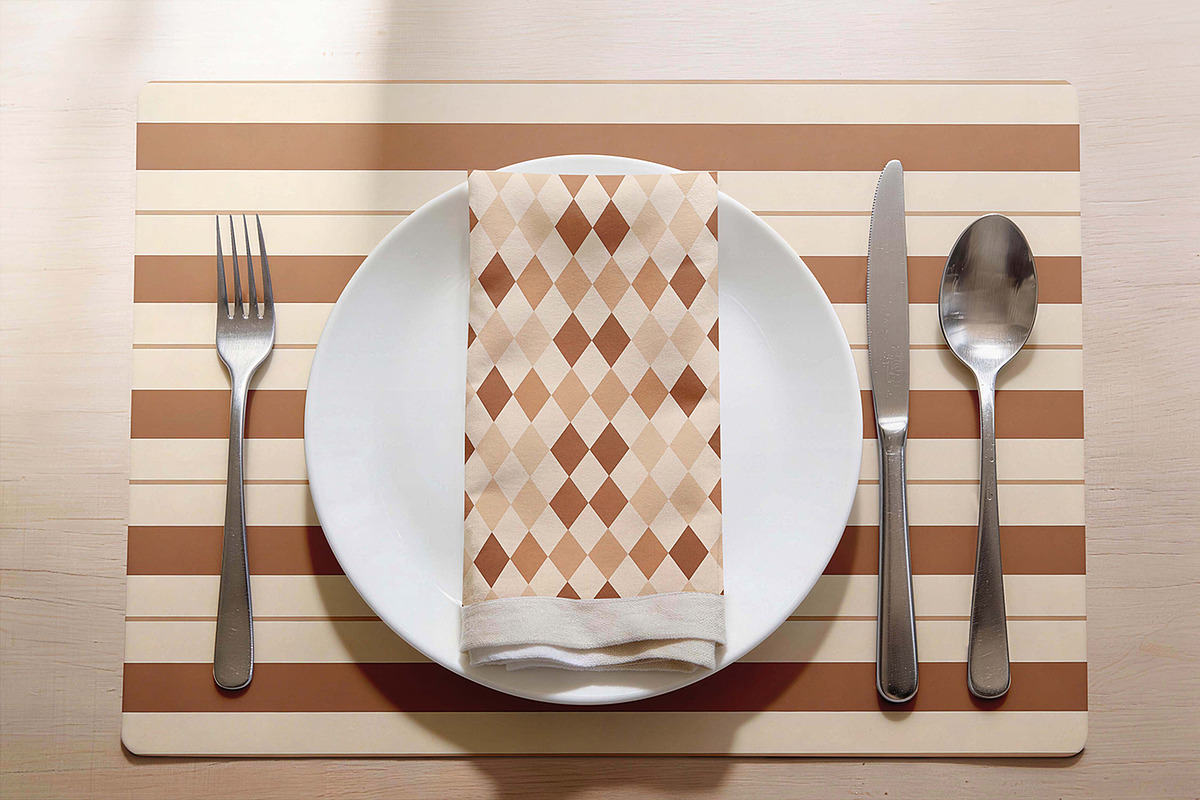 Placemat & Napkin Dining Mockup, a Product Mockup by Pitchlook.Studio (Photo 4 of 4)