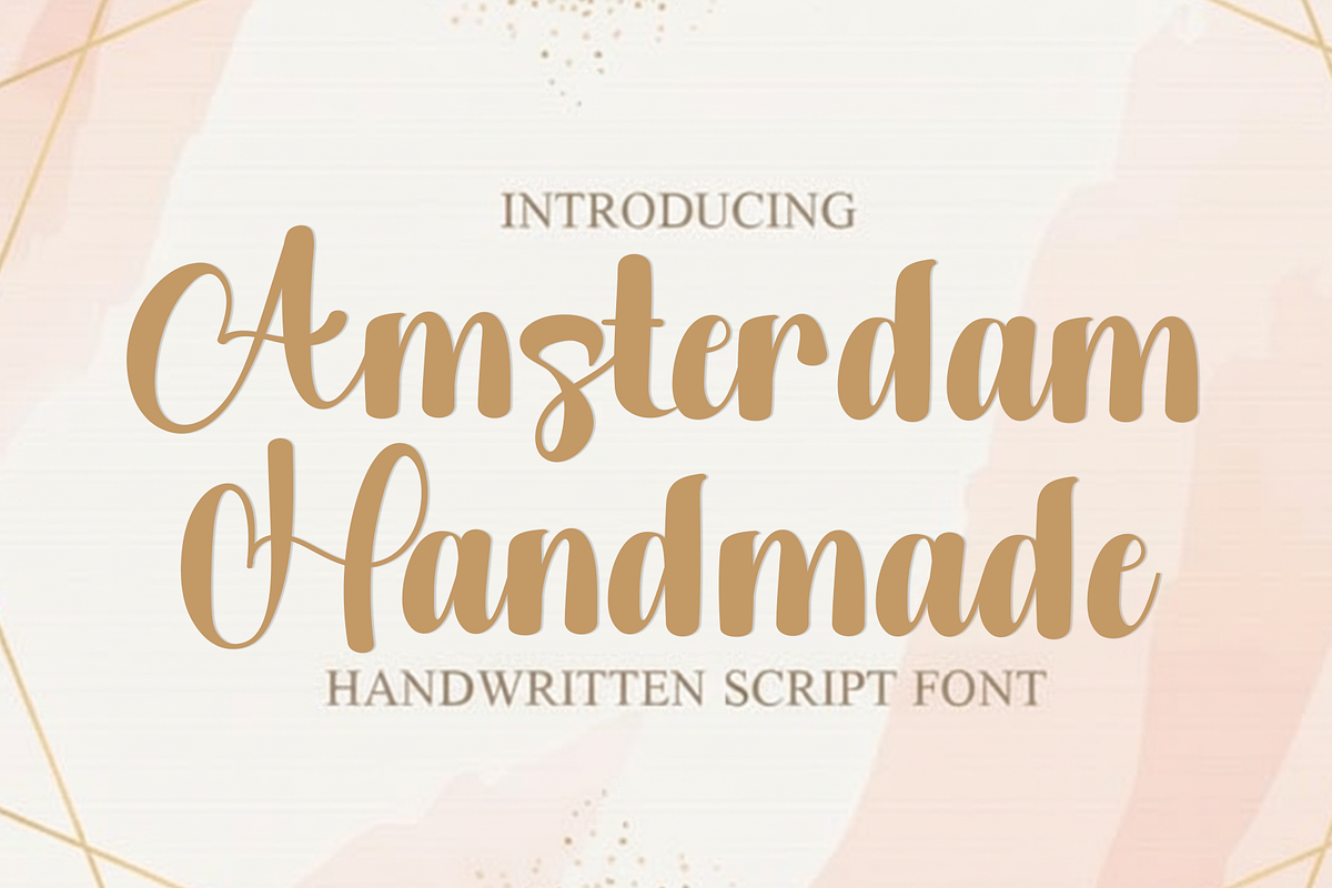 Amsterdam Handmade, a Handwritten Font by FreshTypeINK (Photo 1 of 8)
